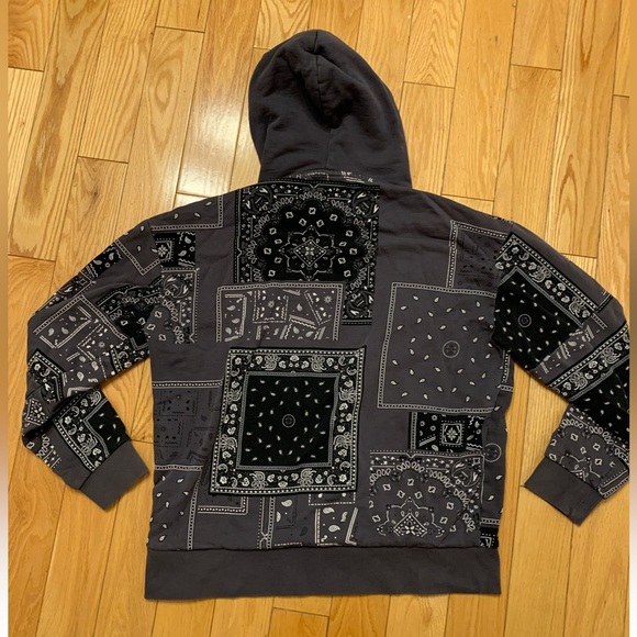 Grey Zara hoodie with floral print  size M - Picture 2 of 4